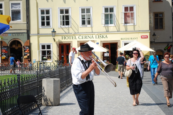 Prager Straßenmusikant - Reisebericht